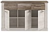 Sideboard DURO 3 Türen und 3 Schubladen Farbton: Pinie weiß antik