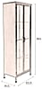 Vintage Metall Schrank Vitrine GERTLUSH von DutchBone