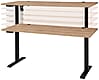 Höhenverstellbarer Schreibtisch SONOS Old Artisan Eiche - 160 x 77 cm