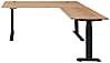 Höhenverstellbarer Eckschreibtisch SONOS Old Artisan Eiche 185 x 177cm