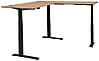Höhenverstellbarer Eckschreibtisch SONOS Old Artisan Eiche 185 x 177cm