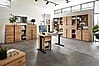 Büroregal SONOS HU08 Front Altesche Massivholz gebürstet