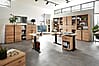Büroregal SONOS HU08 Front Altesche Massivholz gebürstet
