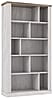 Bücherregal Regal DURO Bücherregal mit Inneneinteilung Pinie weiß antik von Forte