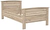 Einzelbett Bett GLORIA 100 x 200 cm Optik: Bianco Eiche, von Forte