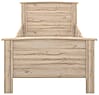 Einzelbett Bett GLORIA 100 x 200 cm Optik: Bianco Eiche, von Forte