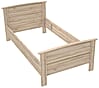 Einzelbett Bett GLORIA 100 x 200 cm Optik: Bianco Eiche, von Forte