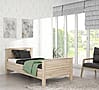 Einzelbett Bett GLORIA 100 x 200 cm Optik: Bianco Eiche, von Forte