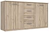 Sideboard Kommode GLORIA Optik: Bianco Eiche, von Forte