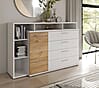 Sideboard Wäschekommode MAYACUS Dekor: Weiß / Mauvella Eiche von Forte