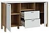 Ess- Wohnkombination SAITAMA mit Tisch Secret Grey / Mauvella Eiche