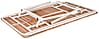 Gartentisch Tisch CARMEL mit schöner Teakholzplatte von GardenPleasure