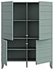 Highboard BRETANIA Salbei Hochkommode mit 4 Türen