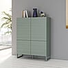 Highboard BRETANIA Salbei Hochkommode mit 4 Türen