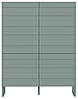 Highboard BRETANIA Salbei Hochkommode mit 4 Türen
