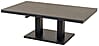 Höhenverstellbarer Gartentisch GENEVA NEGRO - 140 x 80 cm