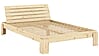 Massivholzbett Stauraumbett LAYERS BED HEADBOARD Kiefer natur 140 x 200 cm