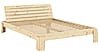 Massivholzbett Stauraumbett LAYERS BED HEADBOARD Kiefer natur 140 x 200 cm