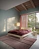 Massivholzbett Stauraumbett LAYERS BED HEADBOARD Kiefer natur 140 x 200 cm