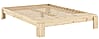 Stauraumbett Massivholzbett LAYERS BED BENCH Kiefer natur 140 x 200 cm