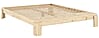 Stauraumbett Massivholzbett LAYERS BED BENCH Kiefer natur 140 x 200 cm