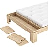 Stauraumbett Massivholzbett LAYERS BED BENCH Kiefer natur 140 x 200 cm