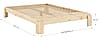 Stauraumbett Massivholzbett LAYERS BED BENCH Kiefer natur 140 x 200 cm