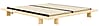 Futonbett Einzelbett JAPAN Kiefer natur 90 x 200 von Karup