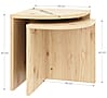 Beistelltisch-Set COMBINE Satztisch Hocker Kiefer natur von Karup