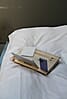 Laptop Tablet Beinauflage BFF Auflage Tablett mit Kissen Kiefer natur 