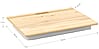 Laptop Tablet Beinauflage BFF Auflage Tablett mit Kissen Kiefer natur 