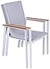 Garten Sitzgruppe Tischgruppe VENICE 5-teilig Aluminium und Nonwood