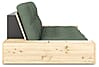 Schlafsofa Ausziehsofa BASE mit Seitenkästen Kiefer massiv lackiert Karup