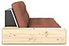 Schlafsofa Ausziehsofa BASE mit Seitenkästen Kiefer massiv lackiert Karup