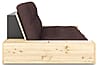 Schlafsofa Ausziehsofa BASE mit Seitenkästen Kiefer massiv lackiert Karup
