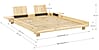 Massivholzbett SOCIAL BED Kiefer natur 140 x 200 cm von Karup