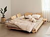 SOCIAL SOFA BED mit 2 Lehnen Polster in Beige Kiefer natur 