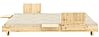 SOCIAL SOFA BED mit 2 Lehnen Polster in Beige Kiefer natur 