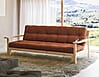 Schlafsofa UNWIND Sofa mit ausziehbarem Sitz Kiefer massiv lackiert 