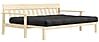 Schlafsofa UNWIND Polster Dark Grey Sofagestell Kiefer massiv