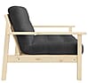 Schlafsofa UNWIND Polster Dark Grey Sofagestell Kiefer massiv