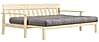 Schlafsofa UNWIND Polster Grey Sofagestell Kiefer massiv