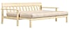 Schlafsofa UNWIND Polster Beige Sofagestell Kiefer massiv