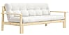 Schlafsofa UNWIND Polster Natural Sofagestell Kiefer massiv