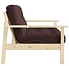 Schlafsofa UNWIND Polster Brown Sofagestell Kiefer massiv