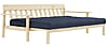 Schlafsofa UNWIND Polster Navy Sofagestell Kiefer massiv