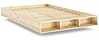 Schwebebett Massivholzbett MERGE BED Kiefer natur 140 x 200 cm