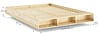 Schwebebett Massivholzbett MERGE BED Kiefer natur 140 x 200 cm