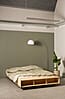 Schwebebett Massivholzbett MERGE BED Kiefer natur 140 x 200 cm