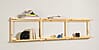 Regal GROOVE SHELVING Kiefer Natur unbehandelt in 3 Größen von Karup